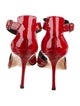 Manolo Blahnik Patent Leather Lasercut Accents D'Orsay Pumps