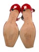 Manolo Blahnik Patent Leather Lasercut Accents D'Orsay Pumps