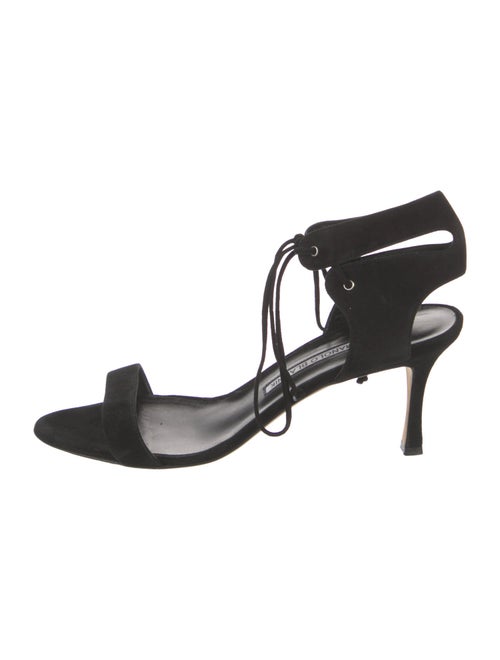 Manolo Blahnik Suede Sandals