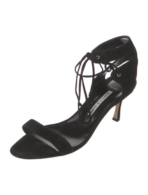 Manolo Blahnik Suede Sandals