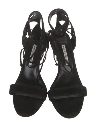 Manolo Blahnik Suede Sandals