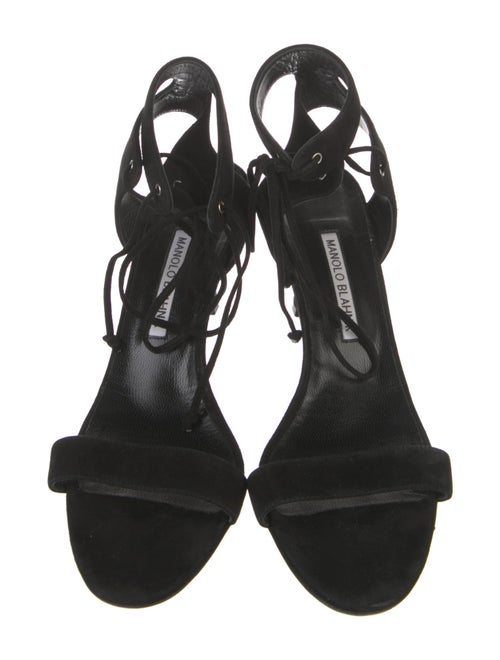 Manolo Blahnik Suede Sandals