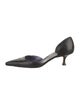 Manolo Blahnik Leather D'Orsay Pumps