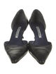 Manolo Blahnik Leather D'Orsay Pumps