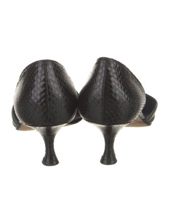Manolo Blahnik Leather D'Orsay Pumps