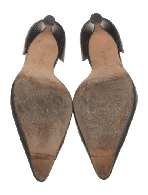 Manolo Blahnik Leather D'Orsay Pumps