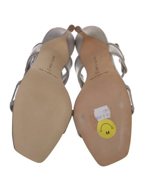 Manolo Blahnik Suede Slingback Sandals