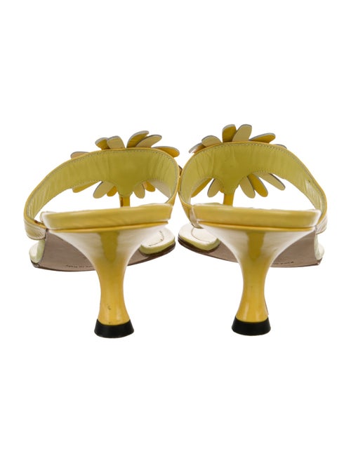 Manolo Blahnik Patent Leather Slides