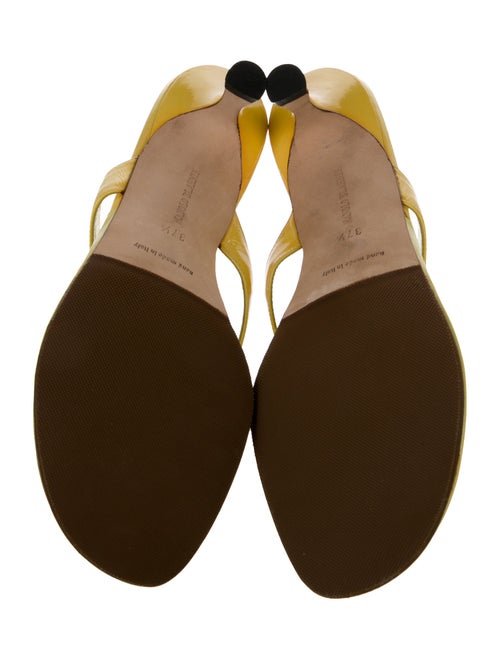 Manolo Blahnik Patent Leather Slides