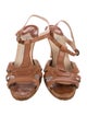 Manolo Blahnik Leather T-Strap Sandals