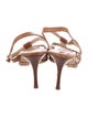 Manolo Blahnik Leather T-Strap Sandals