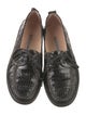 Manolo Blahnik Alligator Animal Print Loafers