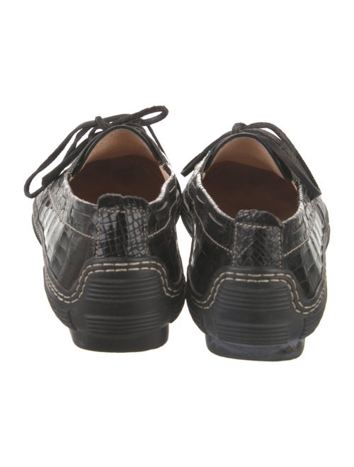 Manolo Blahnik Alligator Animal Print Loafers