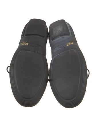 Manolo Blahnik Alligator Animal Print Loafers