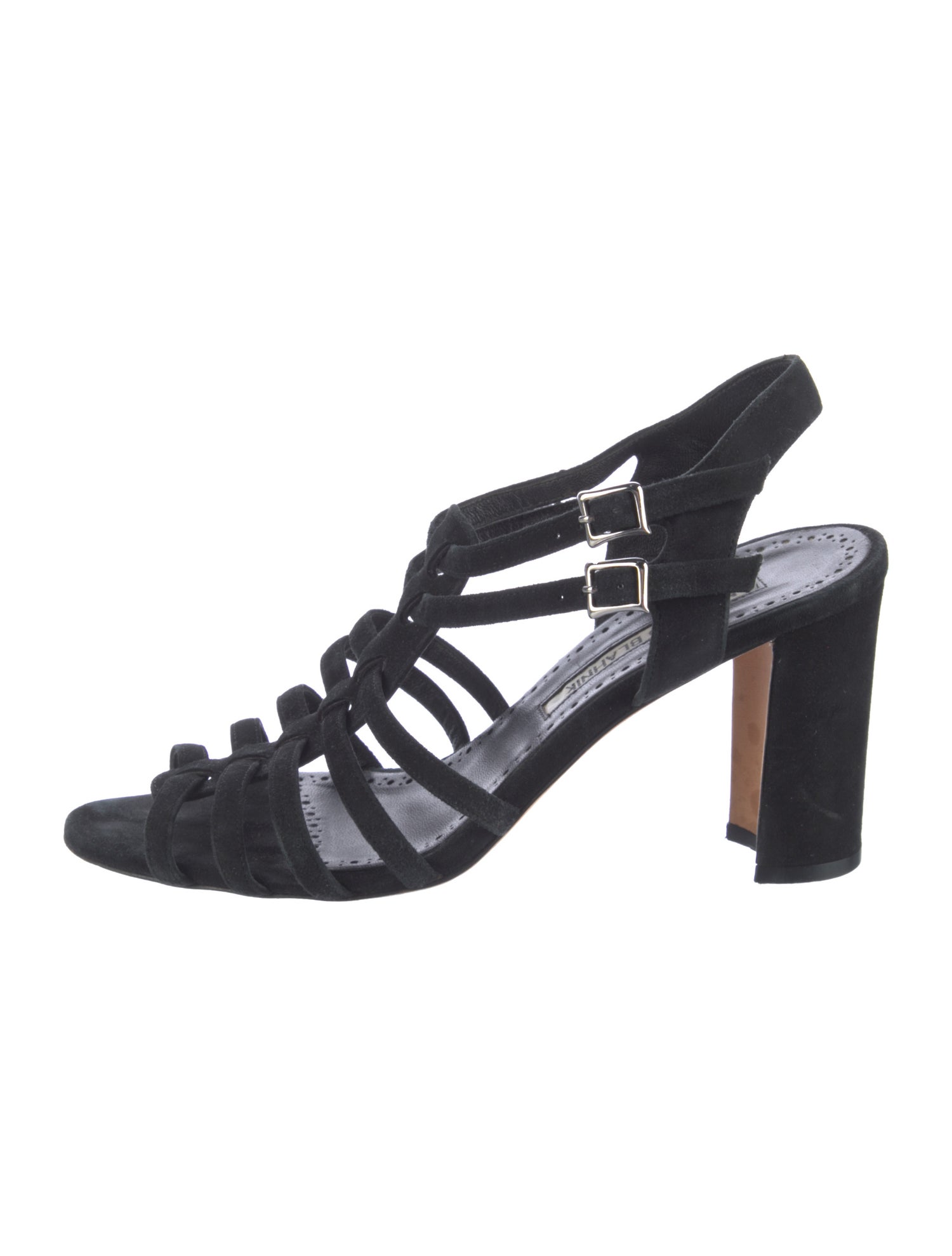 Manolo Blahnik Suede Gladiator Sandals