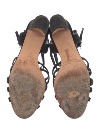 Manolo Blahnik Suede Gladiator Sandals