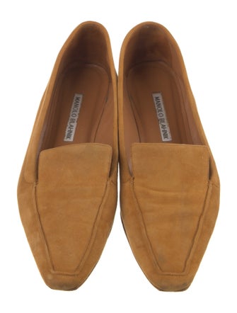Manolo Blahnik Suede Loafers