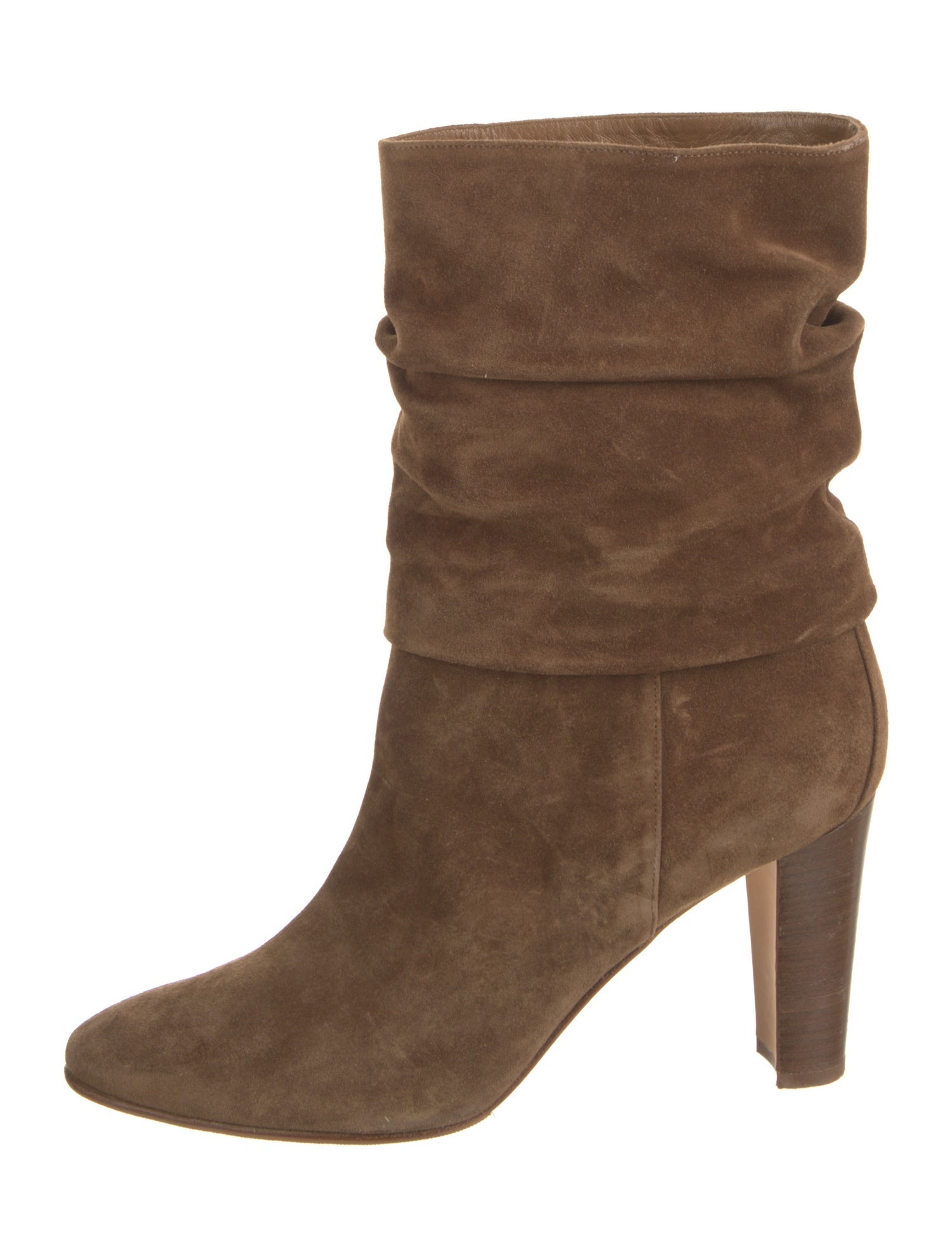 Manolo Blahnik Suede Slouch Boots