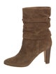Manolo Blahnik Suede Slouch Boots