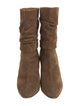 Manolo Blahnik Suede Slouch Boots