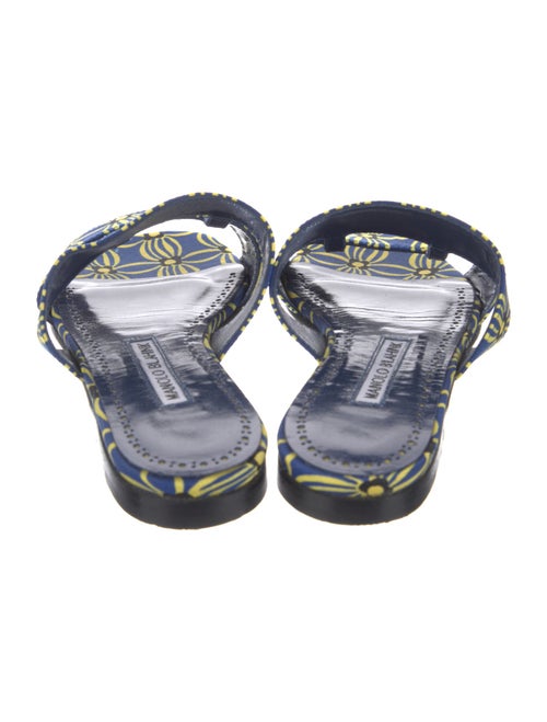 Manolo Blahnik Printed Slides
