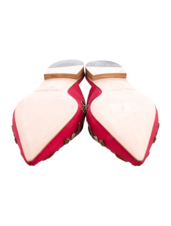 Manolo Blahnik Satin Mules