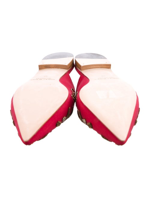 Manolo Blahnik Satin Mules