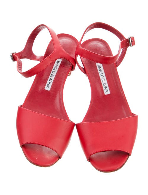 Manolo Blahnik Leather Sandals