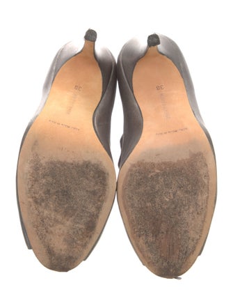 Manolo Blahnik Leather Lace-Up Boots