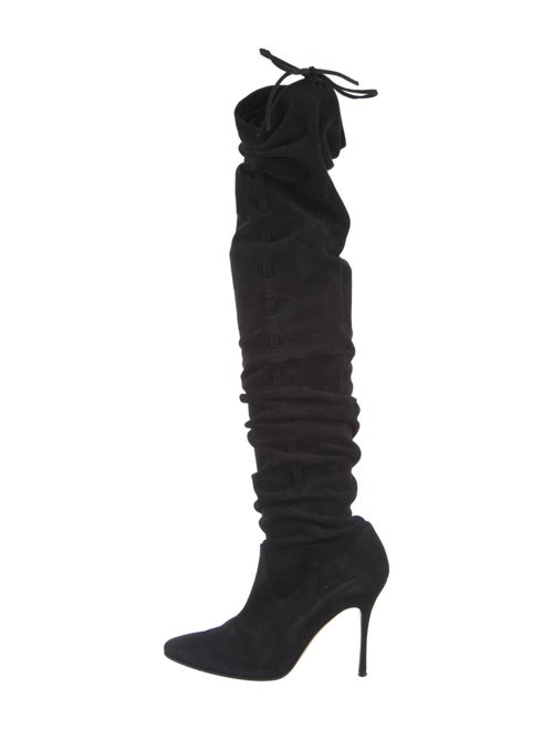 Manolo Blahnik Suede Boots