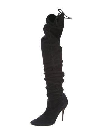 Manolo Blahnik Suede Boots