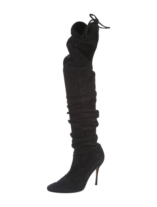 Manolo Blahnik Suede Boots