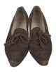 Manolo Blahnik Suede Bow Accents Pumps