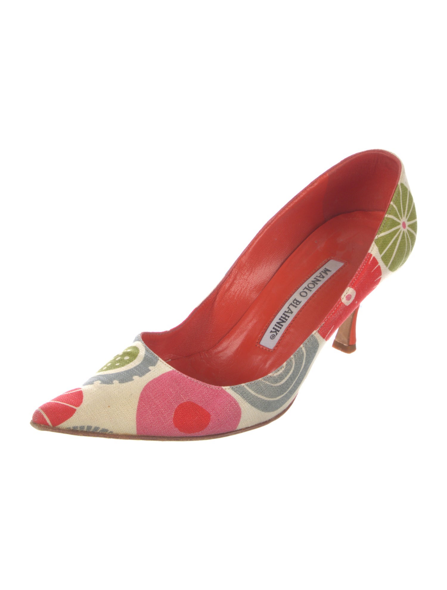 Manolo Blahnik Printed Pumps