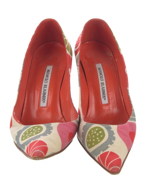 Manolo Blahnik Printed Pumps