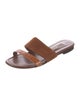 Manolo Blahnik Suede Slides