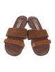 Manolo Blahnik Suede Slides