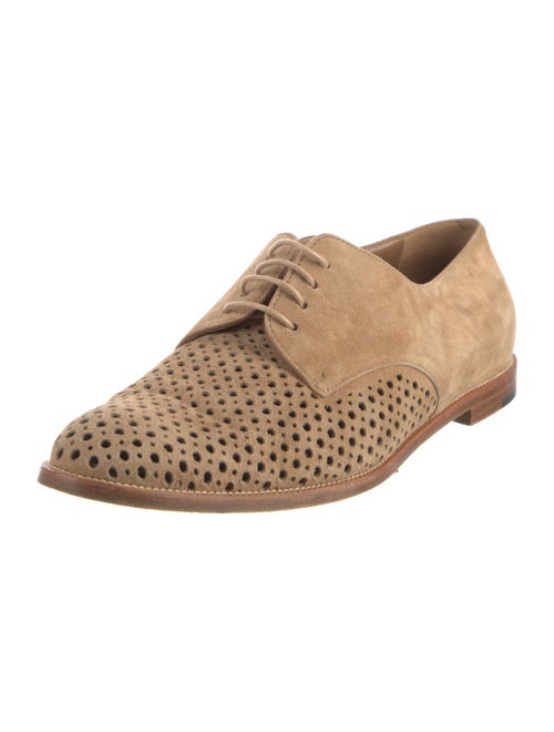 Manolo Blahnik Suede Oxfords