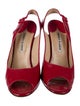 Manolo Blahnik Patent Leather Slingback Sandals