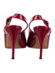 Manolo Blahnik Patent Leather Slingback Sandals