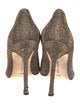 Manolo Blahnik Glitter Glitter Accents Pumps