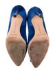 Manolo Blahnik Satin Crystal Embellishments Pumps