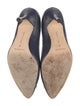 Manolo Blahnik Leather Crystal Embellishments Pumps