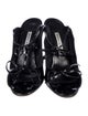 Manolo Blahnik Patent Leather Slides