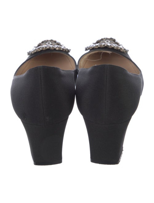 Manolo Blahnik Crystal Embellishments Pumps