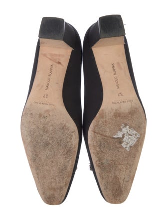 Manolo Blahnik Crystal Embellishments Pumps