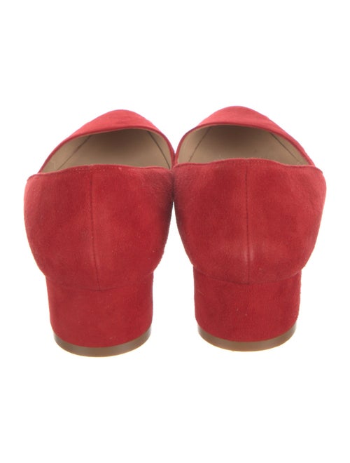 Manolo Blahnik Suede Crystal Embellishments Flats