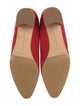 Manolo Blahnik Suede Crystal Embellishments Flats