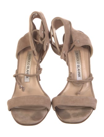 Manolo Blahnik Suede Sandals