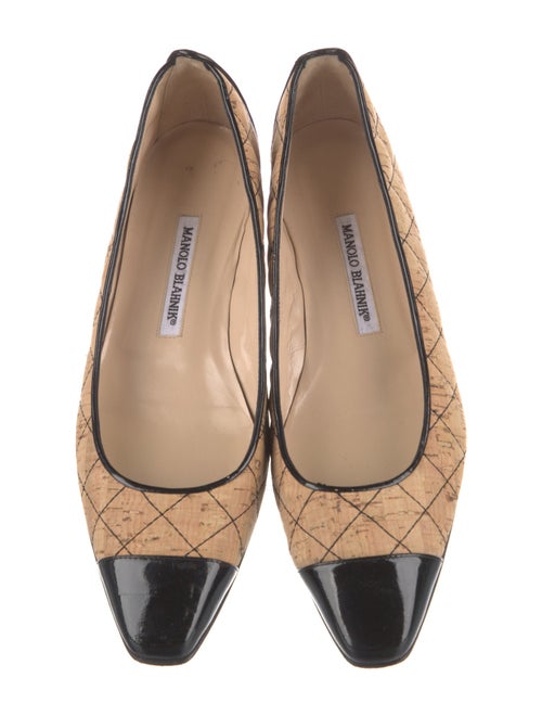 Manolo Blahnik Colorblock Pattern Flats